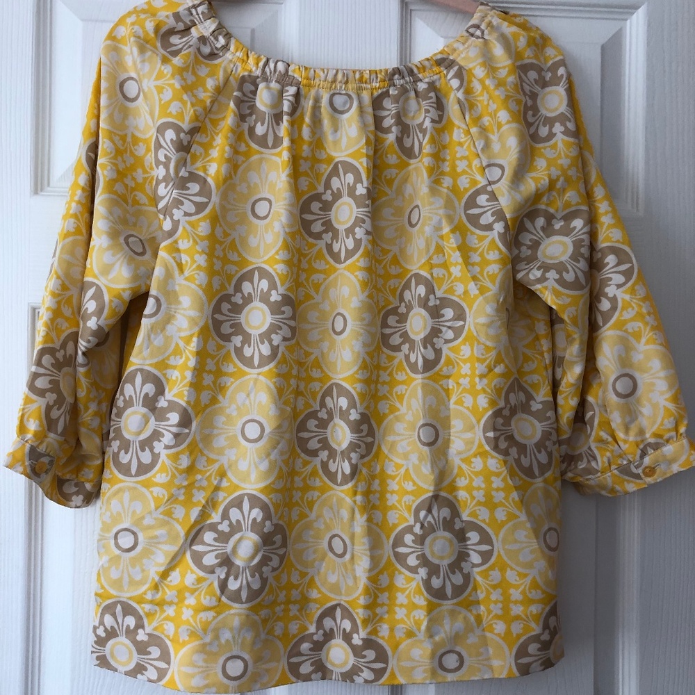 Yellow Boho Blouse - Picture 3 of 4